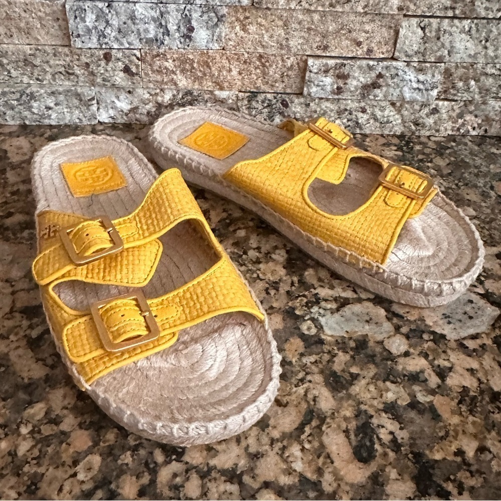 Tory Burch- Selby two Band Espadrille Slides